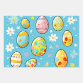 Pastel Abstrakt Ostereier Geschenkpapier Set (Vorderseite 2)