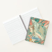 Pastel Abstrakt Paisley Muster Spiral Notebook Notizblock (Innenseite)