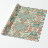 Pastel Abstrakt Paisley Pattern Geschenkpapier (Ungerollt)