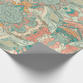 Pastel Abstrakt Paisley Pattern Geschenkpapier (Ecke)