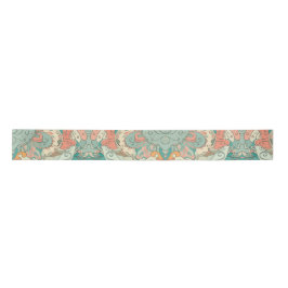 Pastel Abstrakt Paisley Pattern Satinband