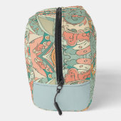 Pastel Abstrakt Paisley Pattern Toilettenbeutel Waschbeutel (Rechts)