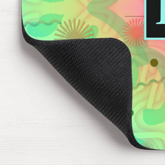 Pastel Abstrakt Pattern Mousepad (Ecke)