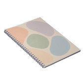 Pastel Abstrakt Shapes Notebook - Minimalistisch B Notizblock (Rechte Seite)