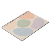 Pastel Abstrakt Shapes Notebook - Minimalistisch B Notizblock (Linke Seite)