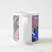 Pastel Abstrakt Stripes Jumbo-Tasse (Rückseite)