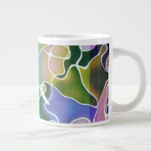 Pastel Abstrakt Stripes Jumbo-Tasse (Rechts)