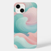 Pastel Abstrakt Swirl iPhone Case 14 (Rückseite)
