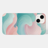 Pastel Abstrakt Swirl iPhone Case 14 (Rückseite (Horizontal))
