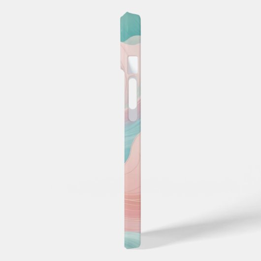 Pastel Abstrakt Swirl iPhone Case 14 (Rückseite / Links)