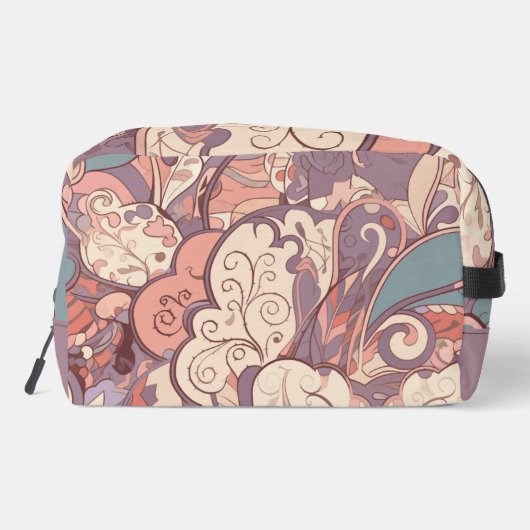 Pastel Abstrakt Toilettenbeutel Waschbeutel (Rückseite)