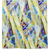 Pastel Abstrakte Textur - Farbenfrohe moderne Dusc Duschvorhang (Vorderseite)