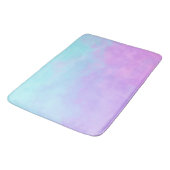 Pastel Abstrakte Wolken Badematte (Schrägansicht)