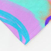 Pastel Abstrakter Pop Art Fleecedecke (Ecke)