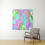 Pastel Abstrakter Pop Art Wandteppich<br><div class="desc">Farbenfrohe abstrakte Kunst mit ausdrucksvollen Noten</div>