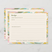 Pastel Abstraktes benutzerdefiniertes Brautparty R (Vorne/Hinten)