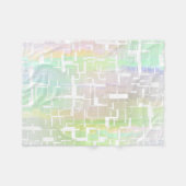 Pastel Abstraktes mehrfarbiges Muster Fleecedecke (Vorderseite (Horizontal))