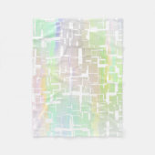 Pastel Abstraktes mehrfarbiges Muster Fleecedecke (Vorderseite)