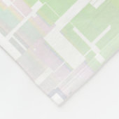 Pastel Abstraktes mehrfarbiges Muster Fleecedecke (Ecke)
