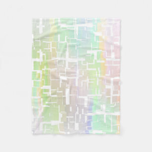 Pastel Abstraktes mehrfarbiges Muster Fleecedecke