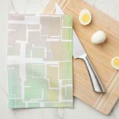 Pastel Abstraktes mehrfarbiges Muster Geschirrtuch (Viertel Falte)