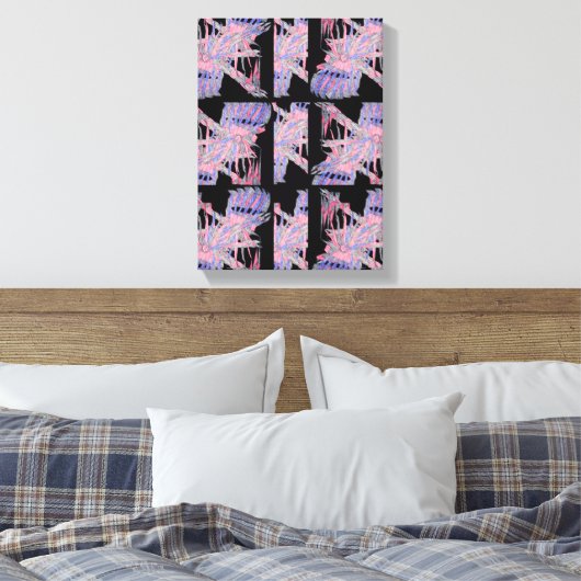 Pastel Abyss Soft Geometric Abstract Art Leinwanddruck (Insitu (Schlafzimmer))