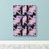 Pastel Abyss Soft Geometric Abstract Art Leinwanddruck (Insitu (Holzboden))