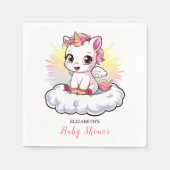 Pastel Adorable Unicorn Kinderdusche Serviette (Vorderseite)