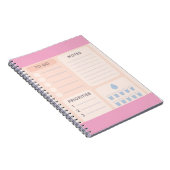 Pastel Aesthetic Daily Planner Notebook Notizblock (Rechte Seite)