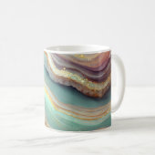 Pastel Agate Geode Stone Kaffeetasse (VorderseiteRechts)
