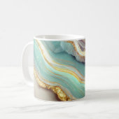Pastel Agate Geode Stone Kaffeetasse (Vorderseite Links)