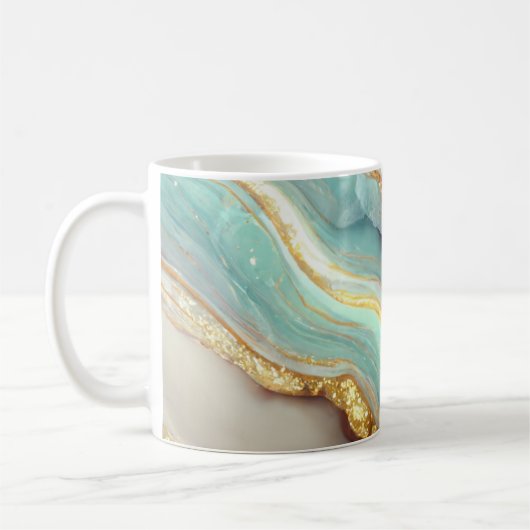Pastel Agate Geode Stone Kaffeetasse (Links)