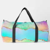 Pastel Agate Rainbow Holographic Large Duffel Bag Duffle Bag (Vorderseite)