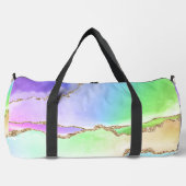 Pastel Agate Rainbow Holographic Large Duffel Bag Duffle Bag (Vorderseite)