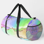 Pastel Agate Rainbow Holographic Large Duffel Bag Duffle Bag (Rechte Ecke)