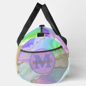 Pastel Agate Rainbow Holographic Large Duffel Bag Duffle Bag (Rechts)