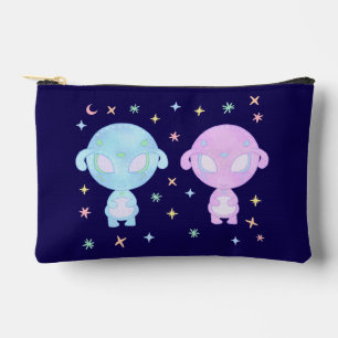 Pastel Alienzwillingsschwestern Süße kosmische K Zubehörtasche