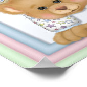 Pastel Alphabet Fun Teddy Bears Poster (Ecke)