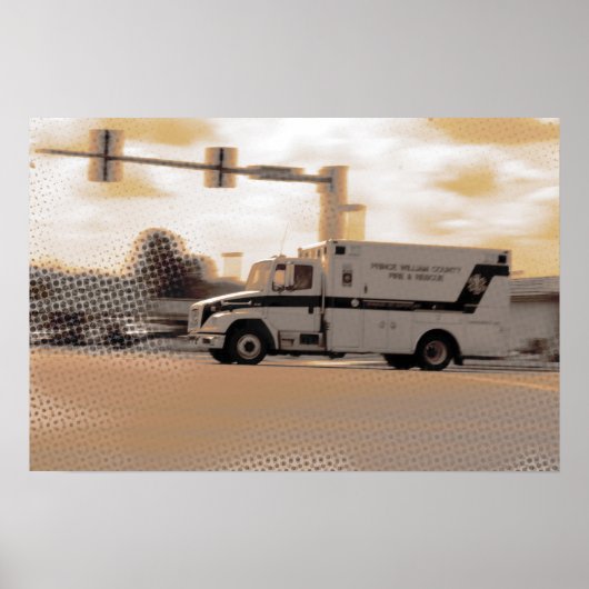 Pastel Ambulance C Poster (Vorne)