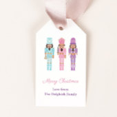 Pastel American Nutcrackers Happy Holidays Geschenkanhänger