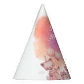 Pastel Animal Birthday Party Hat Partyhütchen (Links)