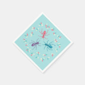 Pastel Ants Insect Lover Serviette (Ecke)