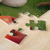 Pastel Apple Girl with Puppy - Fun Puzzle for Kids (Seite)