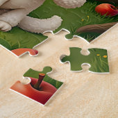 Pastel Apple Girl with Puppy - Fun Puzzle for Kids (Seite)