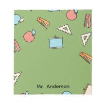 Pastel Apple Maths Teacher Notepad