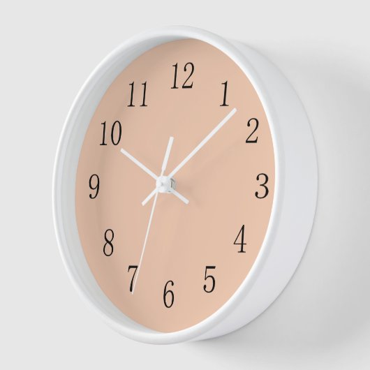 Pastel Apricot Kitchen Wall Clock Uhr (Winkel)