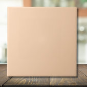 Pastel Apricot Solid Color | Classic | elegant Fliese