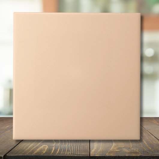 Pastel Apricot Solid Color | Classic | elegant Fliese