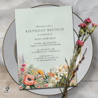Pastel Aqua Blue | Eleganter Blumenbrunch zum Gebu