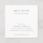 Pastel Aqua Kraft Mountain Danke für Ihre Bestellu Quadratische Visitenkarte (Rückseite)